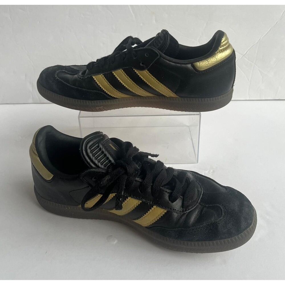 adidas Samba Messi Kids Youth Soccer Shoes Black Gold US 4.5
